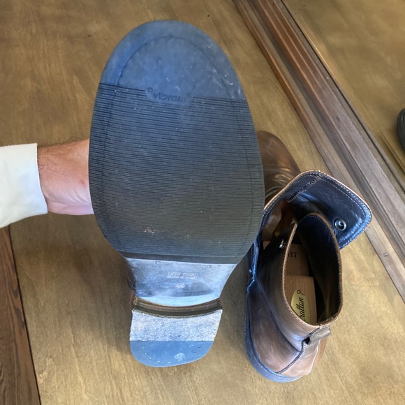 Pete Sorensen Lars Vintage Gray Leather Boots - Picture 7 of 12